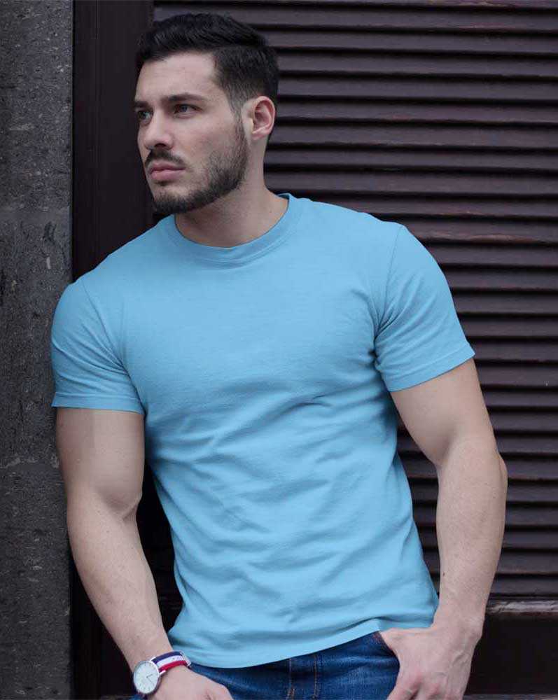 Best Quality Plain Short Sleeve Round Neck Basic T-shirt for Men/Boys 